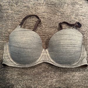 PINK grey bra (size 34C)